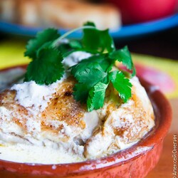 Курица чкмерули по-грузински - Кулинарные заметки Алексея Онегина