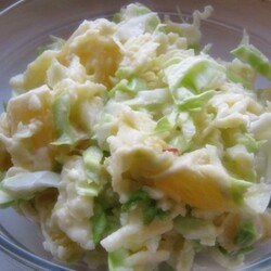 Салат с капустой апельсинами и яблоками рецепт с фото пошагово