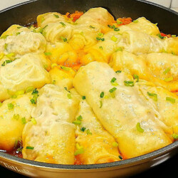 Взяли 500 грамм фарша и 2 стакана муки: голубцы без капусты на несколько дней