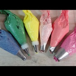 Цветы из крема ПЛОМБИР без яиц! Украшение торта кремом ПЛОМБИР ! ПОДРОБНО температура и окрашивание!