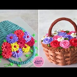 Top 5+ Amazing Flower Basket Cake For Cake Lovers and New Cake Decorations Today | Part 449