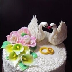 Свадебный Торт с Лебедями/Пошагово/Лебеди из мастики/Торт на свадьбу/Юлия Клочкова