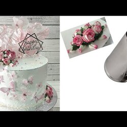 Быстрое и бюджетное УКРАШЕНИЕ торта в современном стиле! Самыми ПРОСТЫМИ НАСАДКАМИ! Украшение БЗК!