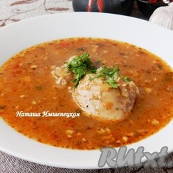 Харчо из курицы с рисом - 12 пошаговых фото в рецепте