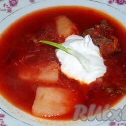 Борщ с квашеной капустой - 9 пошаговых фото в рецепте