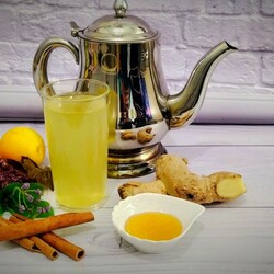 Правильный имбирный чай с апельсином и лимоном