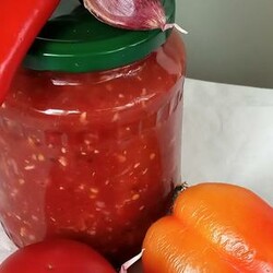 Холодная аджика без варки. Пошаговый рецепт с фото