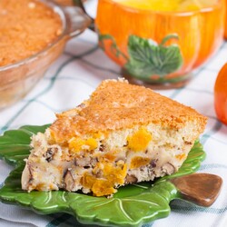 Ароматная тыквенная шарлотка с орехами | Меню недели