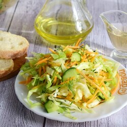 Витаминный салат из свежих овощей - пошаговый рецепт с фото на Повар.ру