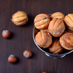 Орешки из творожного теста с шоколадной начинкой! Идеально для тонкой талии