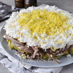 Салат «Орландо» с языком — рецепт с фото