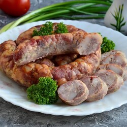 Рецепт домашней колбасы в духовке