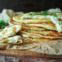 Постные лепешки на сковороде