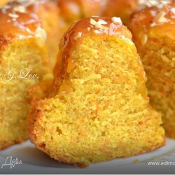 Нежнейший тыквенный кекс с цитрусовой помадкой, пошаговый рецепт на 5242 ккал, фото, ингредиенты - Nin@ G.Lov.