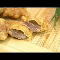 Куриные сердечки в кляре