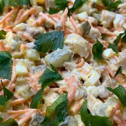 Салат «Жигулевский», не хуже оливье, но быстрее