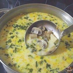 Грибной сливочный суп