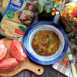 Картофельная запеканка на сковороде