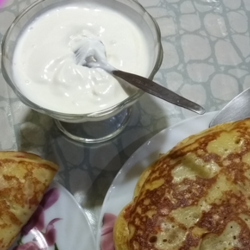 Полноценный ужин. Кефирные блины с обалденно вкусным припёком