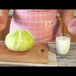 Капуста тушёная с молоком