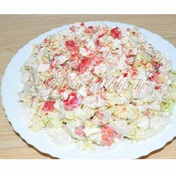 Простой сочный салатик на все случаи. Без майонеза.