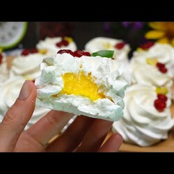 МИНИ ПАВЛОВА С ЛИМОННЫМ КУРДОМ