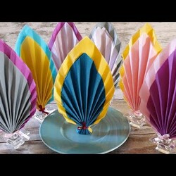 КАК КРАСИВО СЛОЖИТЬ САЛФЕТКИ НА ПРАЗДНИЧНЫЙ СТОЛ! 3 ПРОСТЫХ, НО ЭФФЕКТНЫХ СПОСОБА!!!