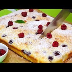 ПЫШНЫЙ ПИРОГ с кокосовой стружкой, на молоке