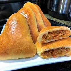 Постные ПИРОЖКИ С КАПУСТОЙ . Пышное Тесто без молока и яиц,  долго не черствеют. ВКУСНЯТИНА .