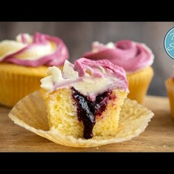 Воздушные Лимонные Кексы (Капкейки) со Cмородиной | Lemon Black Currant Cupcakes | Tanya Shpilko