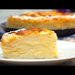 Мало теста, много начинки! Невидимый яблочный пирог | Кулинарим с Таней