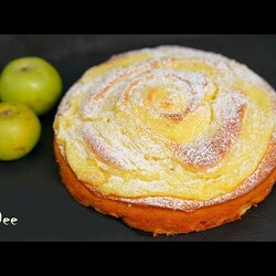 Пирог с яблоками и заварным кремом / яблочный пирог