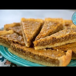 Песочный Пирог (Печенье) с Орехами и Сгущенкой | Walnut Caramel Tart | Tanya Shpilko