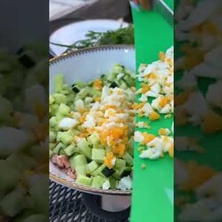 САЛАТ С КУКУРУЗОЙ И РЫБОЙ  / SALAD WITH CORN AND FISH