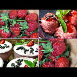 Клубничные ДЕСЕРТЫ: домашнее МОРОЖЕНОЕ и МУСС. Всего ТРИ простых ингредиента !!!