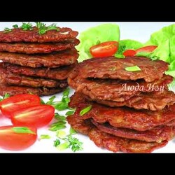 КУРИНУЮ ПЕЧЕНЬ готовлю так Оладьи или котлеты из печени нежные вкусные Люда Изи Кук котлеты рецепт