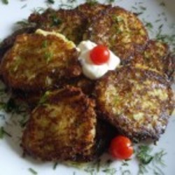 Овощные драники из картофеля, тыквы и кабачка