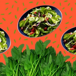 10 вкусных салатов со шпинатом - Лайфхакер