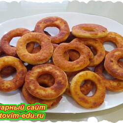 Домашние сырные колечки. Видео рецепт