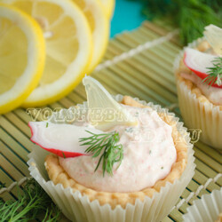Тарталетки с крабовым кремом