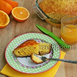 Влажный апельсиновый кекс