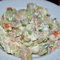 Салат из сайры консервированной пошаговый рецепт с фото