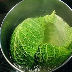 Савойская капуста, тушеная с рисом