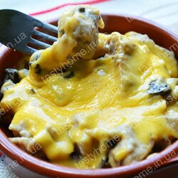 Жульен с курицей и шампиньонами