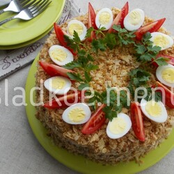 Закусочный торт "Наполеон" или торт и салат одновременно