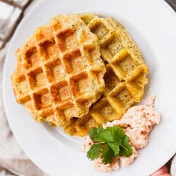 Картофельные вафли в вафельнице постные