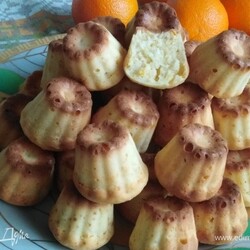 Апельсиновые канеле. Ингредиенты: апельсины, сливочное масло, яйца куриные