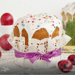 Апельсиновый кулич с цукатами. Ингредиенты: яйца куриные крупные, апельсиновая цедра, молоко