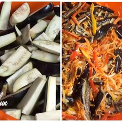 Баклажаны по-корейски! Третий раз готовлю, до погреба не доходят