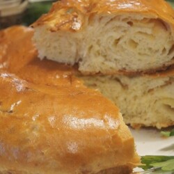 Лепешки слоеные с сыром. Как из бабушкиной печи!